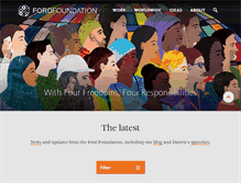 Tablet Screenshot of fordfoundation.org